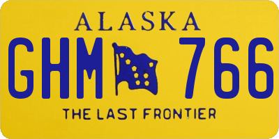 AK license plate GHM766