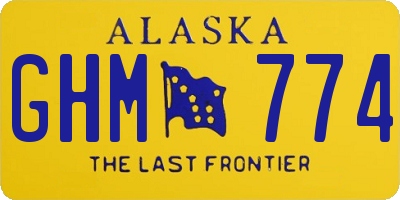 AK license plate GHM774