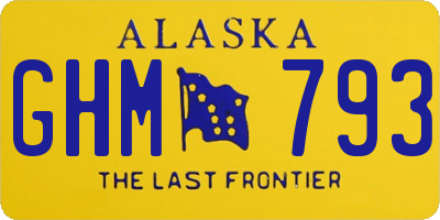 AK license plate GHM793