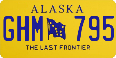 AK license plate GHM795