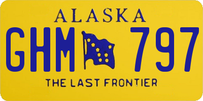 AK license plate GHM797