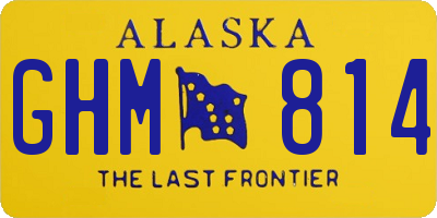 AK license plate GHM814