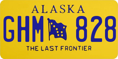 AK license plate GHM828