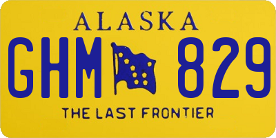AK license plate GHM829