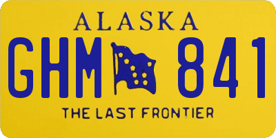 AK license plate GHM841