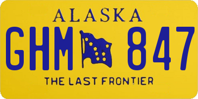 AK license plate GHM847