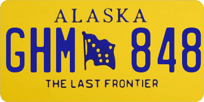 AK license plate GHM848