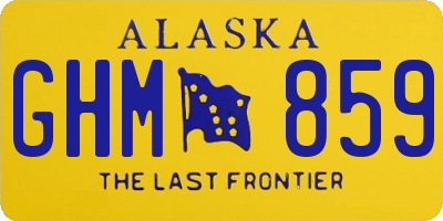 AK license plate GHM859