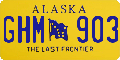 AK license plate GHM903