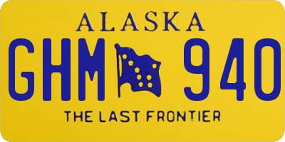 AK license plate GHM940