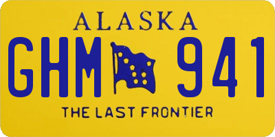 AK license plate GHM941
