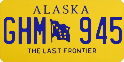 AK license plate GHM945