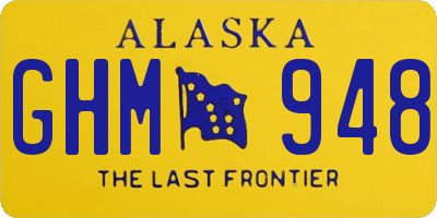 AK license plate GHM948