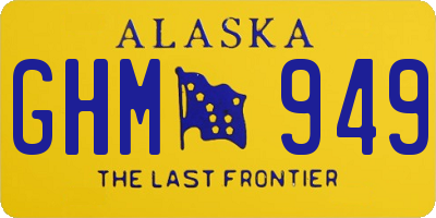 AK license plate GHM949
