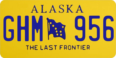 AK license plate GHM956