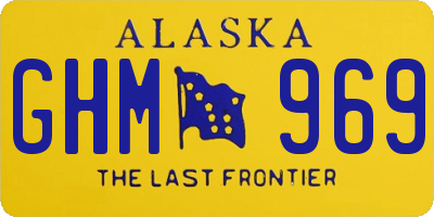 AK license plate GHM969