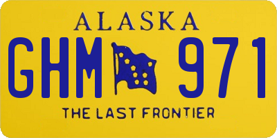 AK license plate GHM971