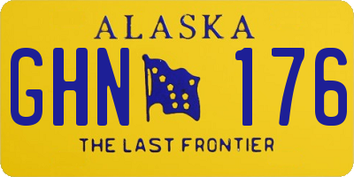 AK license plate GHN176