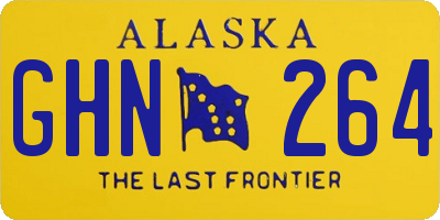 AK license plate GHN264