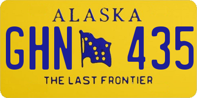 AK license plate GHN435