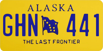 AK license plate GHN441