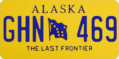 AK license plate GHN469