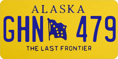 AK license plate GHN479