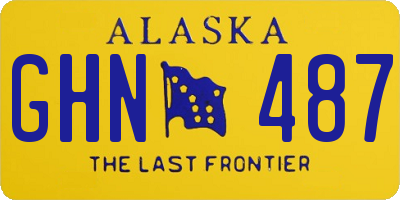 AK license plate GHN487