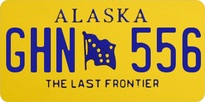 AK license plate GHN556