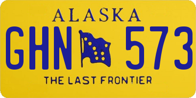 AK license plate GHN573