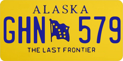 AK license plate GHN579
