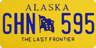 AK license plate GHN595