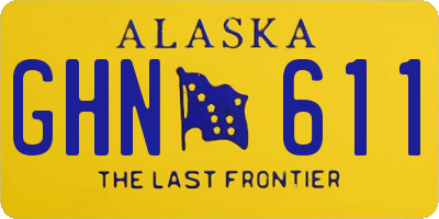 AK license plate GHN611