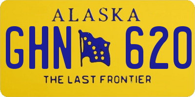 AK license plate GHN620