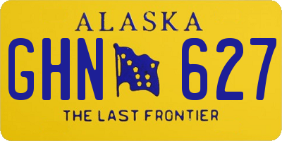AK license plate GHN627
