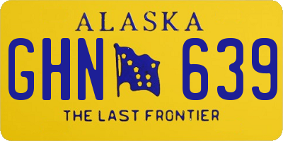 AK license plate GHN639