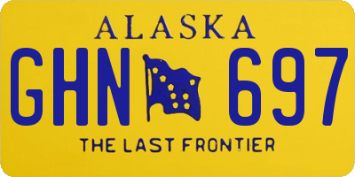 AK license plate GHN697