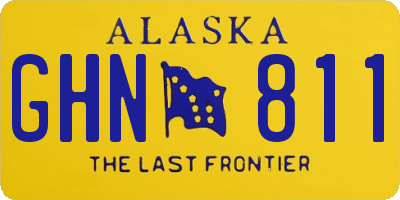 AK license plate GHN811