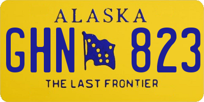 AK license plate GHN823