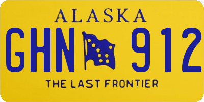 AK license plate GHN912