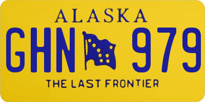 AK license plate GHN979