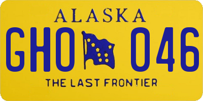 AK license plate GHO046