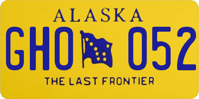 AK license plate GHO052