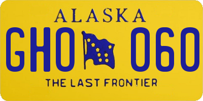 AK license plate GHO060
