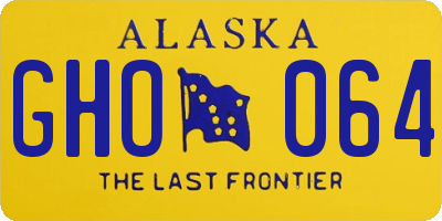 AK license plate GHO064