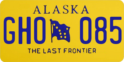 AK license plate GHO085
