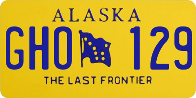 AK license plate GHO129