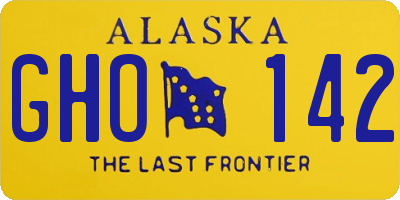 AK license plate GHO142