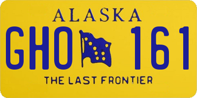 AK license plate GHO161