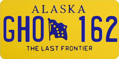 AK license plate GHO162